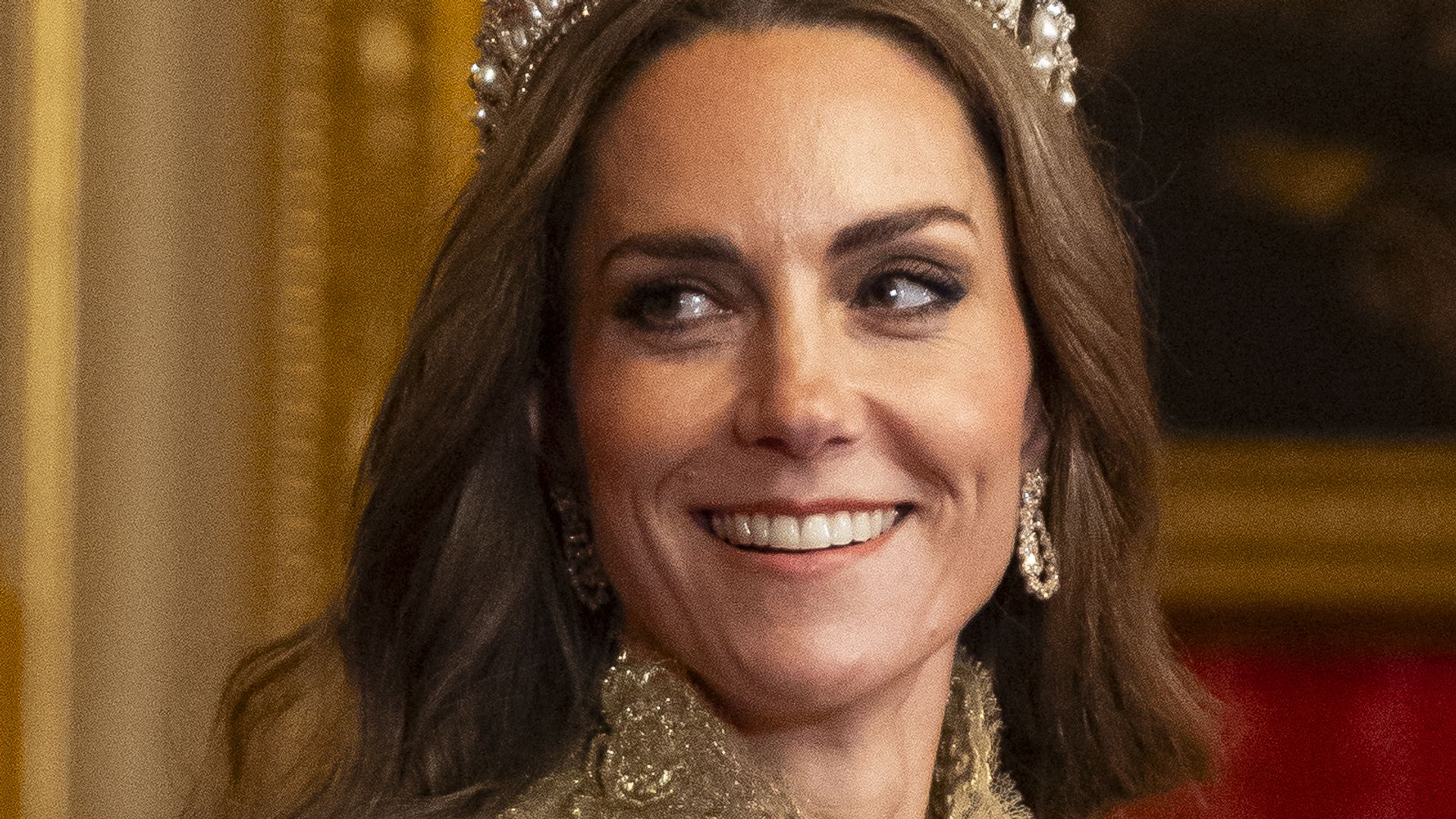 Catherine, Princess of Wales and Prince William, Prince of Wales arrive for the State Banquet hosted by King Charles III and members of the Royal Family at Windsor Castle during the state visit by the President of the United States of America on September 17, 2025 in Windsor, England. President Trump is in England from Sept. 16-18 on his second UK state visit, with the previous one taking place in 2019 during his first presidential term