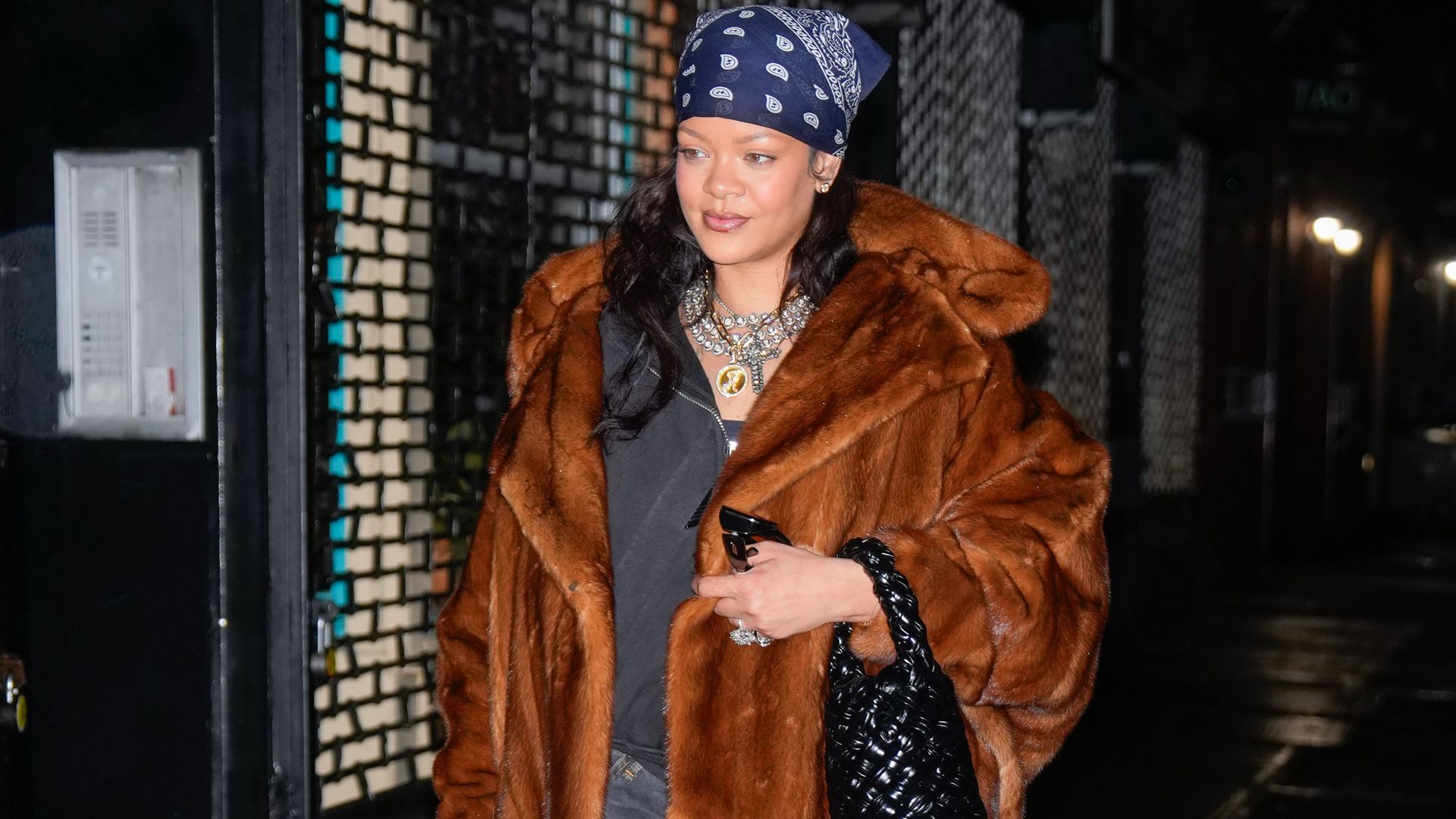 Rihanna is a double denim dream during rare public outing