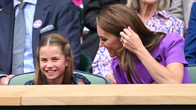 Princess Charlotte and Kate Middleton at Wimbledon