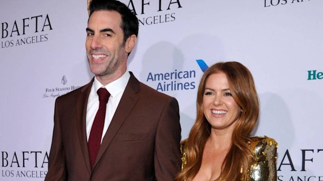 isla fisher sacha baron cohen happy news