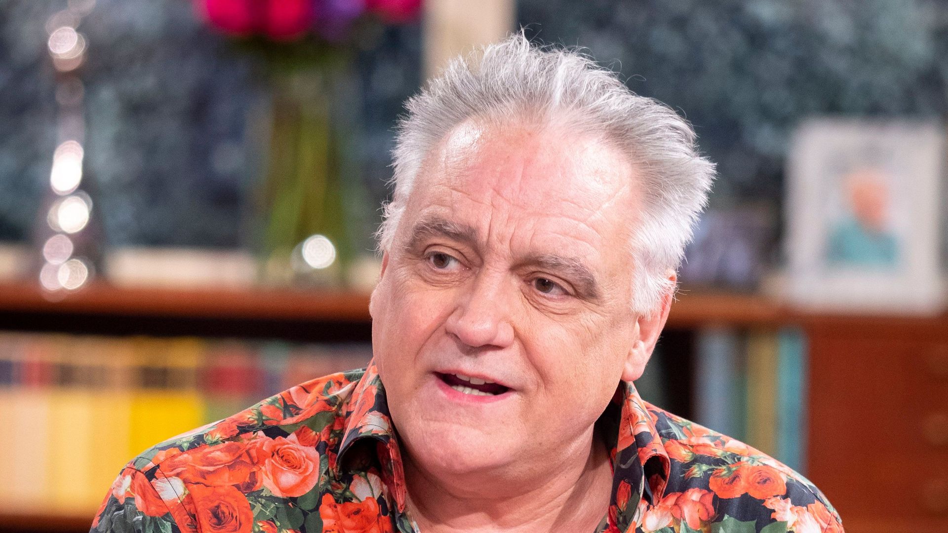 Tony Slattery in a floral shirt