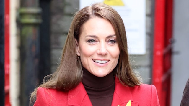 Catherine, Princess of Wales and Prince William, Prince of Wales during a visit to Pontypridd Market on February 26, 2025 in Pontypridd, Wales. In December 2024, Pontypridd was one of a number of towns across Wales which was hit by severe flooding as a result of Storm Bert and Storm Darragh. The Prince and Princess met with local residents, learning about their experiences and the impact of recent events in the town. (Photo by Chris Jackson/Getty Images)