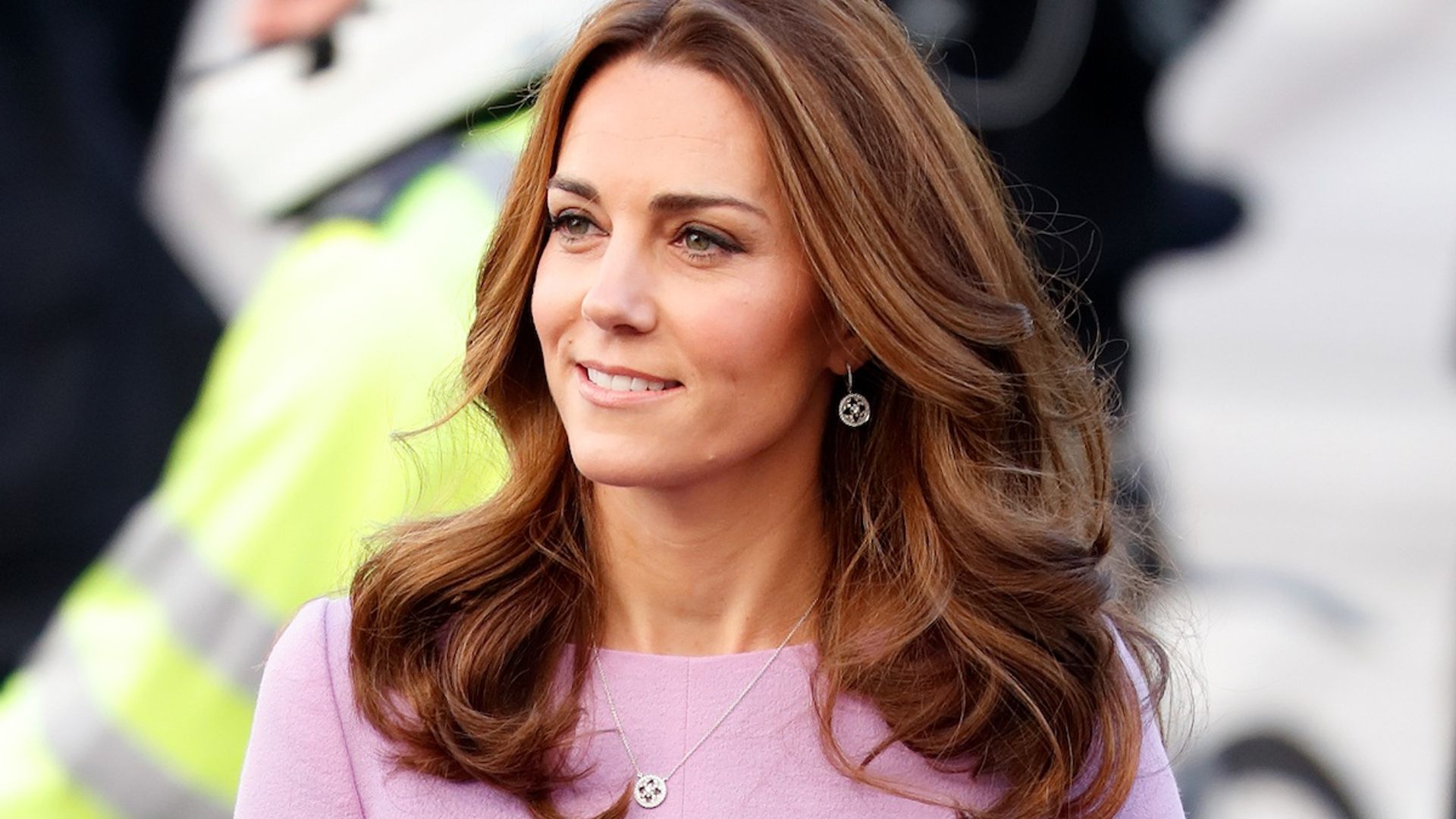 Kate Middleton enjoys coffee at Kensington Palace in the prettiest pastel dress