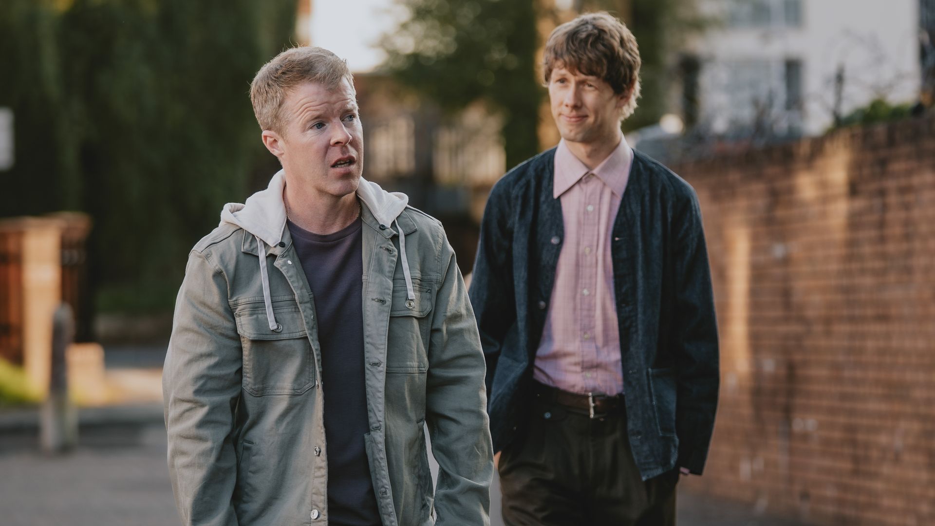 Stephen Wight and Josh Finan in a scene from Waiting for the Out