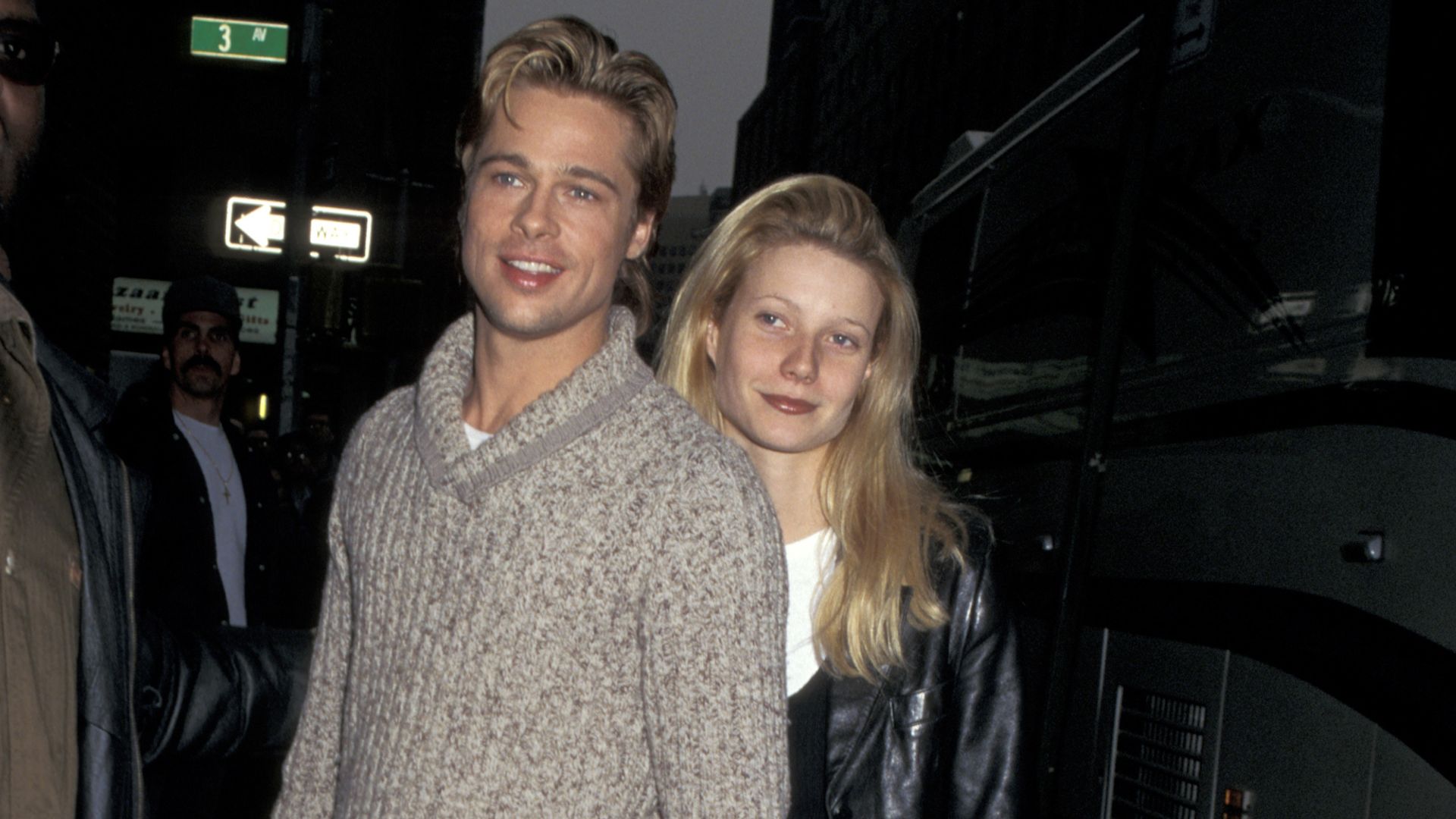Brad Pitt and Gwyneth Paltrow on the streets