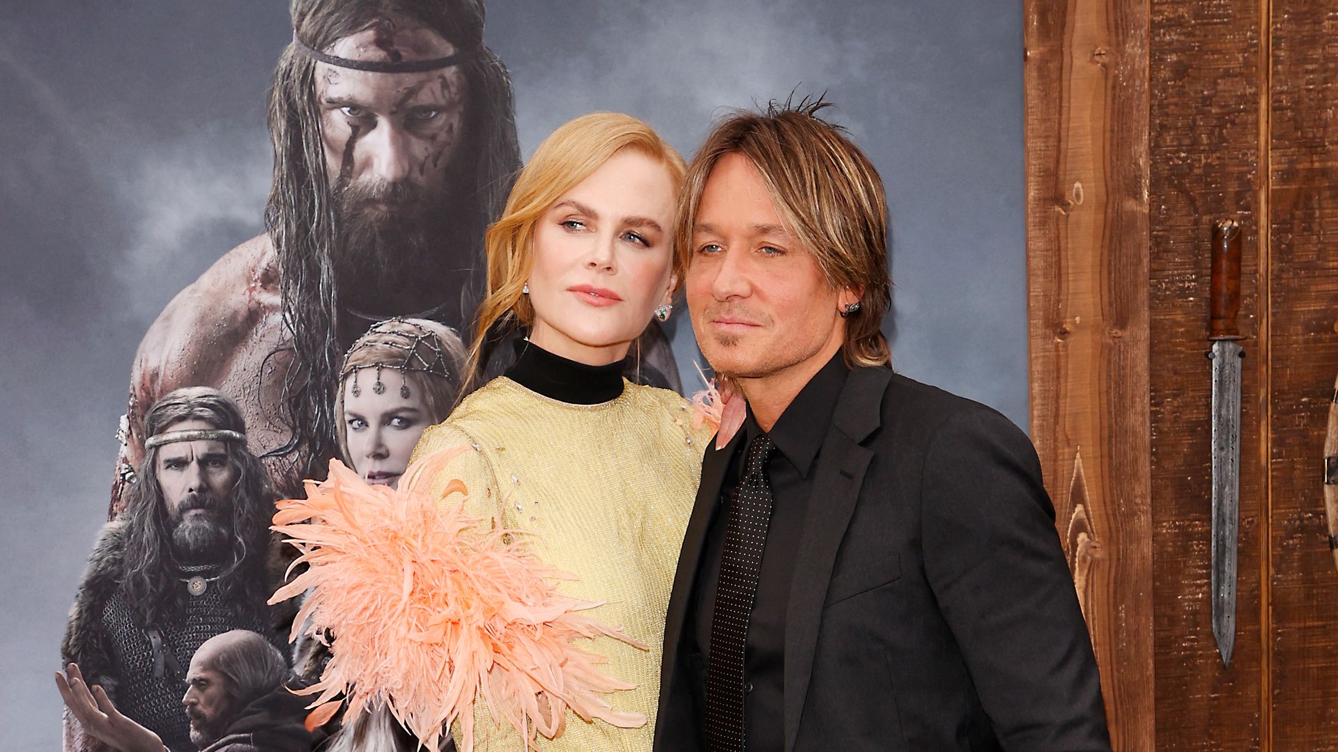 Nicole Kidman and husband Keith Urban arrive to the Los Angeles premiere of "The Northman"