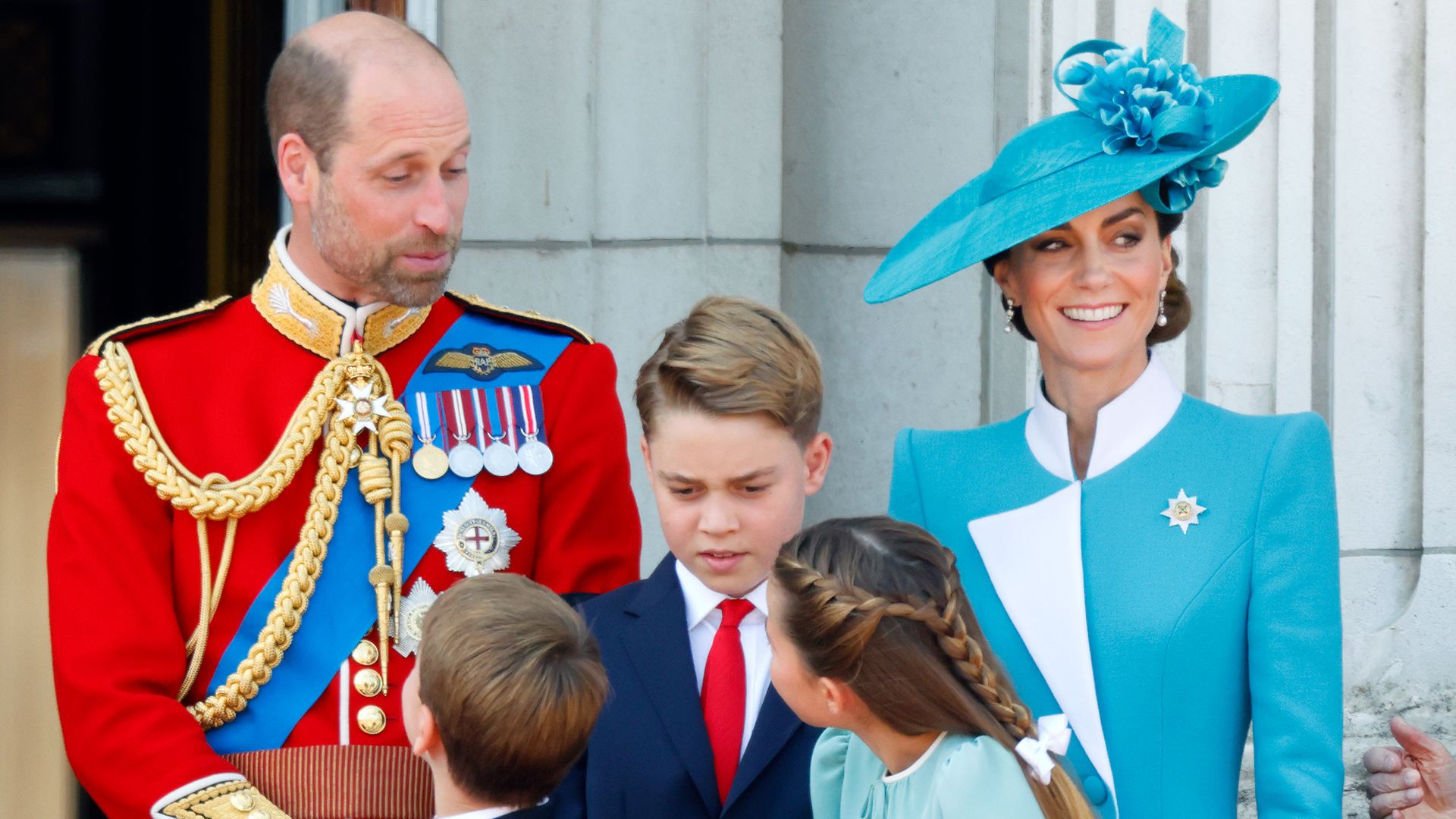 Prince William and his children, George, Charlotte and Louis