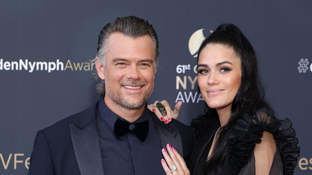 Josh Duhamel and Audra Mari attend the "Nymphes D'Or - Golden Nymphs" Award Ceremony  during the 62nd Monte Carlo TV Festival on June 20, 2023 in Monte-Carlo, Monaco.