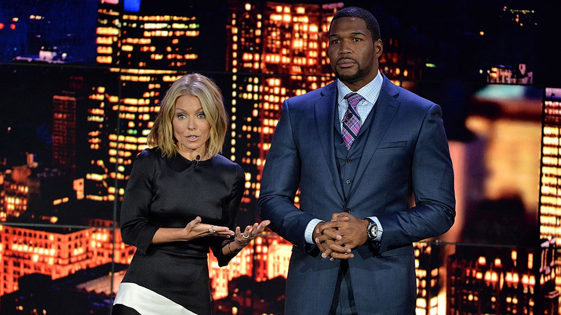 Kelly Ripa and Michael Strahan co-hosting together