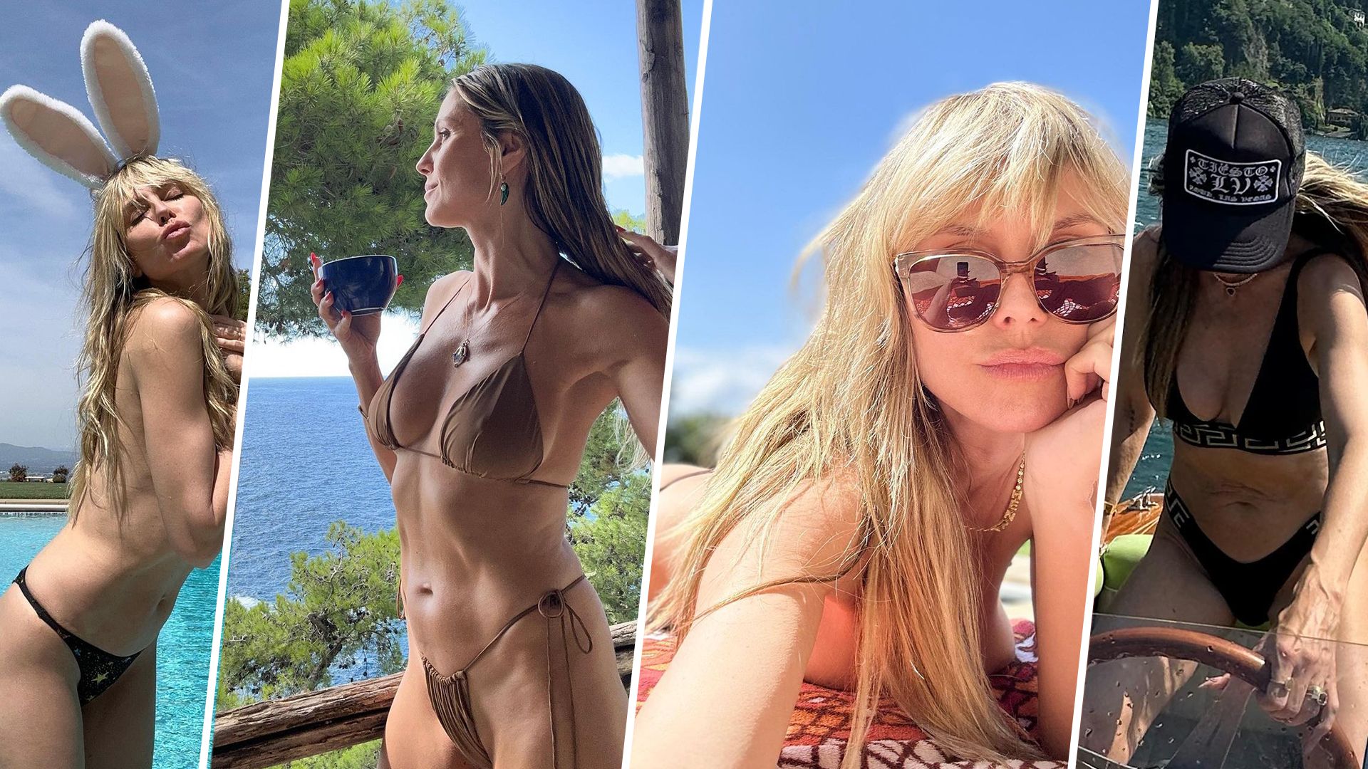 Heidi Klum in bikinis