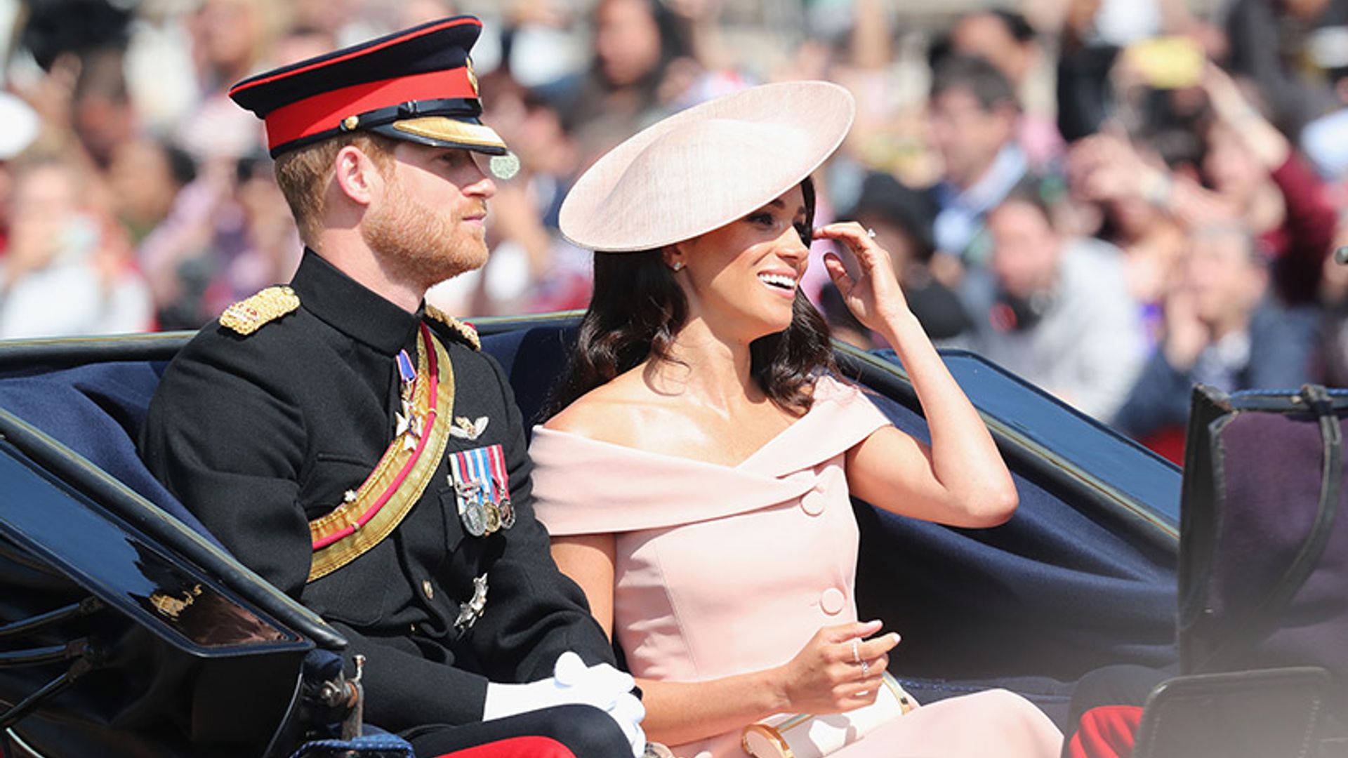 Meghan Markle makes stylish Trooping the Colour debut in gorgeous pink outfit