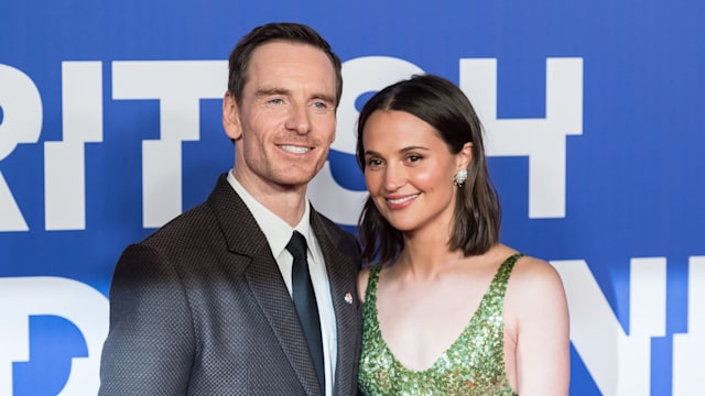 Michael Fassbender and Alicia Vikander attend the 27th British Independent Film Awards (BIFA) ceremony at the Roundhouse in London, United Kingdom on December 08, 2024.