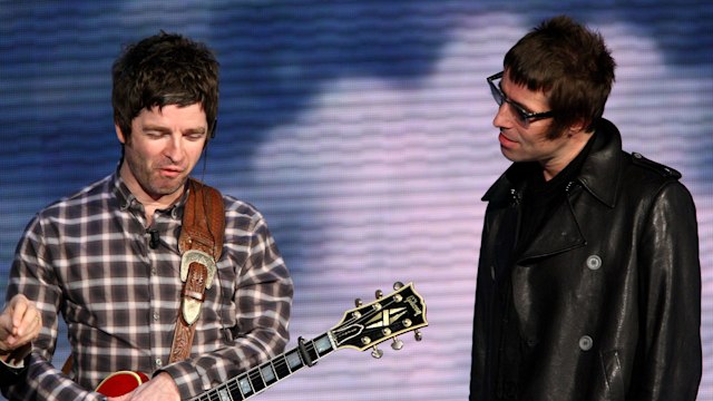 Noel Gallagher and Liam Gallagher in 2008