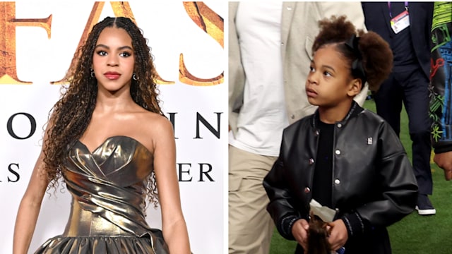 Rumi and Blue Ivy split image