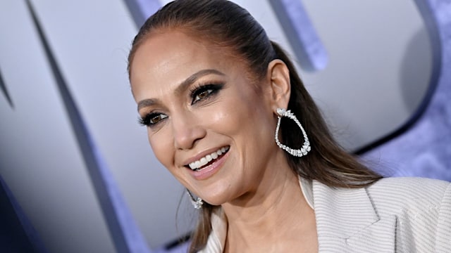Jennifer Lopez in suit jacket