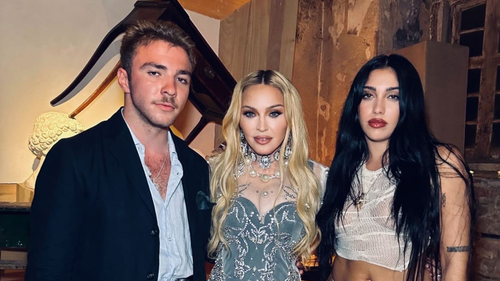 Lourdes Leon and Rocco Ritchie join Madonna during her 65th birthday celebration