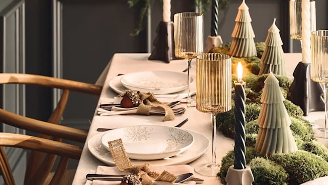 M&S Christmas tablescape