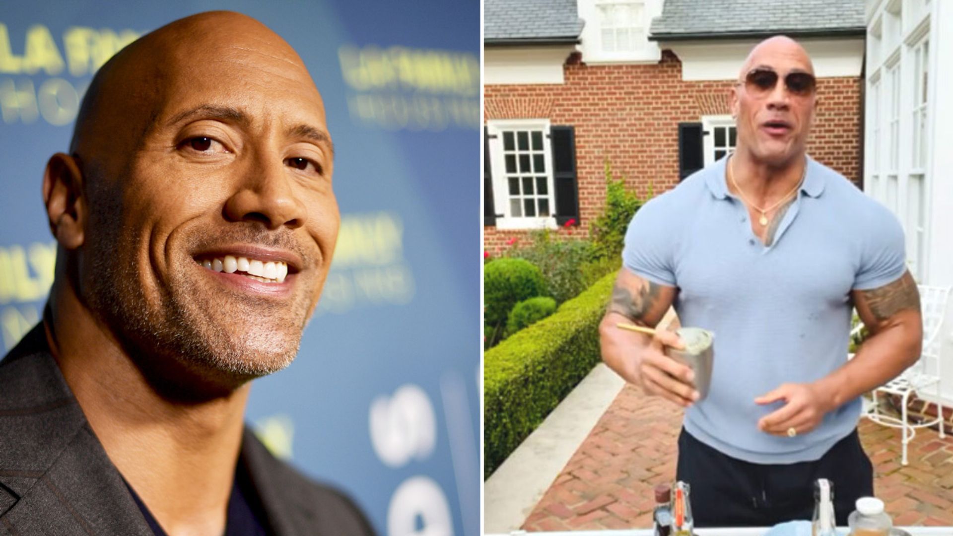 Dwayne Johnson The Rock Brushing His Daughter's Hair