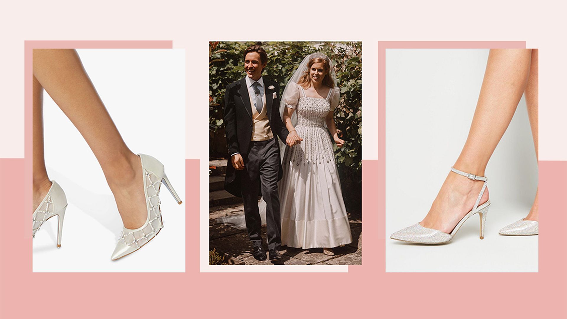 princess beatrice sparkly wedding shoes