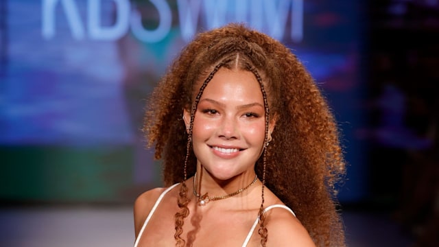 A model walks the runway forÂ KB Swim during Paraiso Miami Beach at The Paraiso Tent on July 17, 2022 in Miami Beach, Florida.