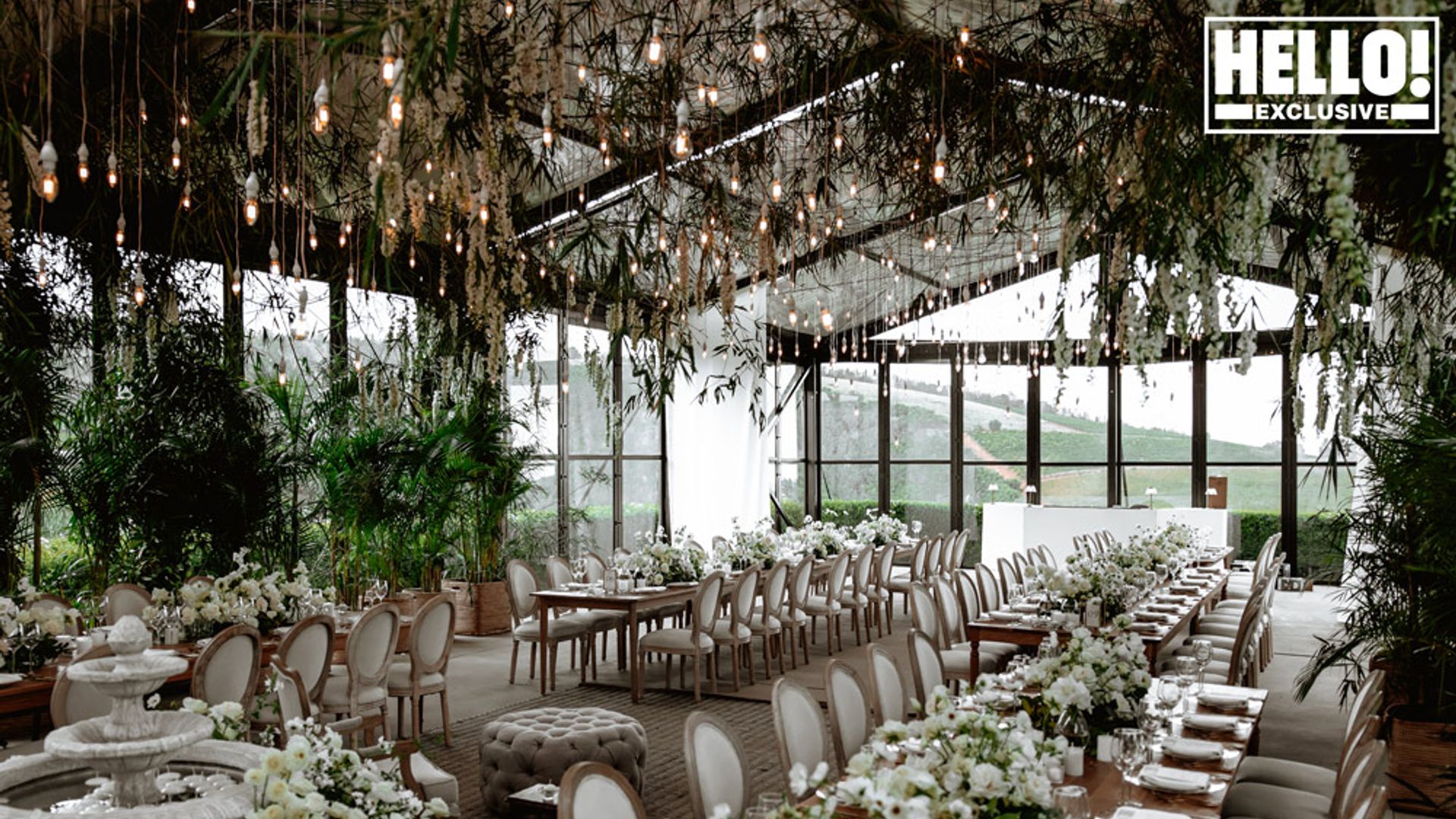 Inside Amelia Spencer and Greg Mallett's wedding reception