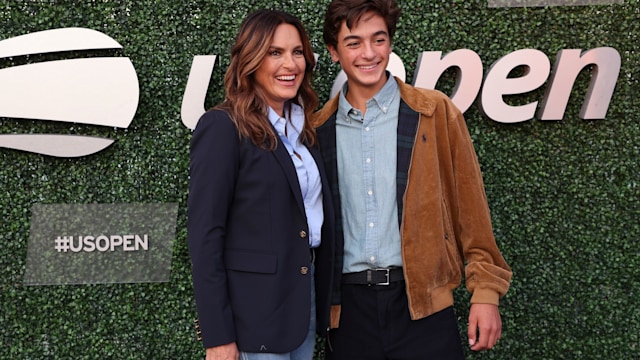 NEW YORK, NY - SEPTEMBER 9 : Mariska Hargitay, August Miklos Friedrich Hermann attend day 12 of the US Open 2022, 4th Grand Slam of the season, at the USTA Billie Jean King National Tennis Center on September 9, 2022 in Queens, New York City. (Photo by Jean Catuffe/GC Images)