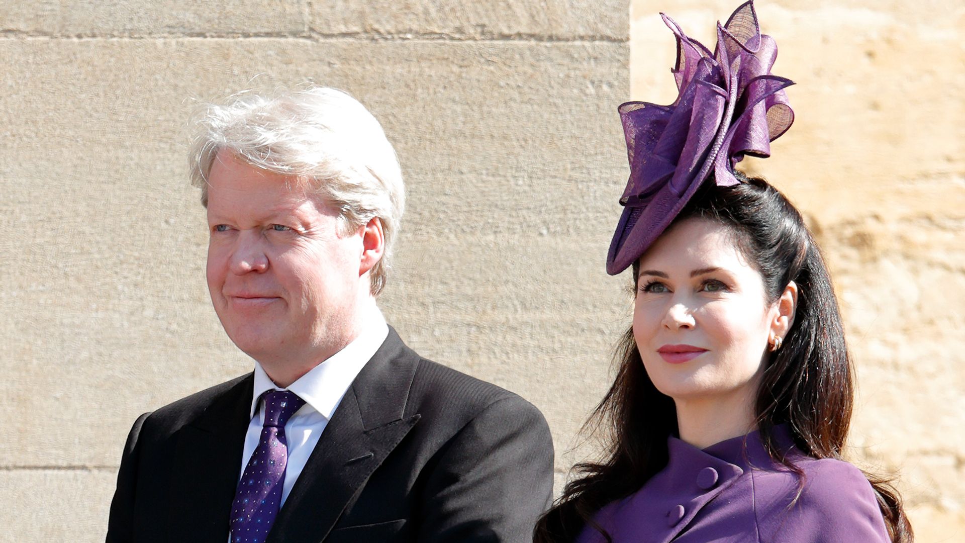 Earl Charles Spencer and Countess Karen Spencer attend the wedding of Prince Harry to Ms Meghan Markle at St George's Chapel, Windsor 