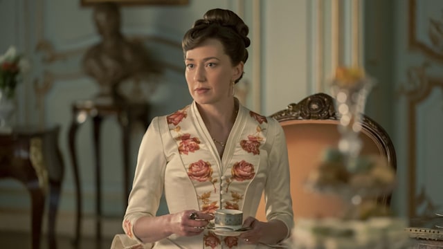 Carrie Coon as Bertha Russell in The Gilded Age