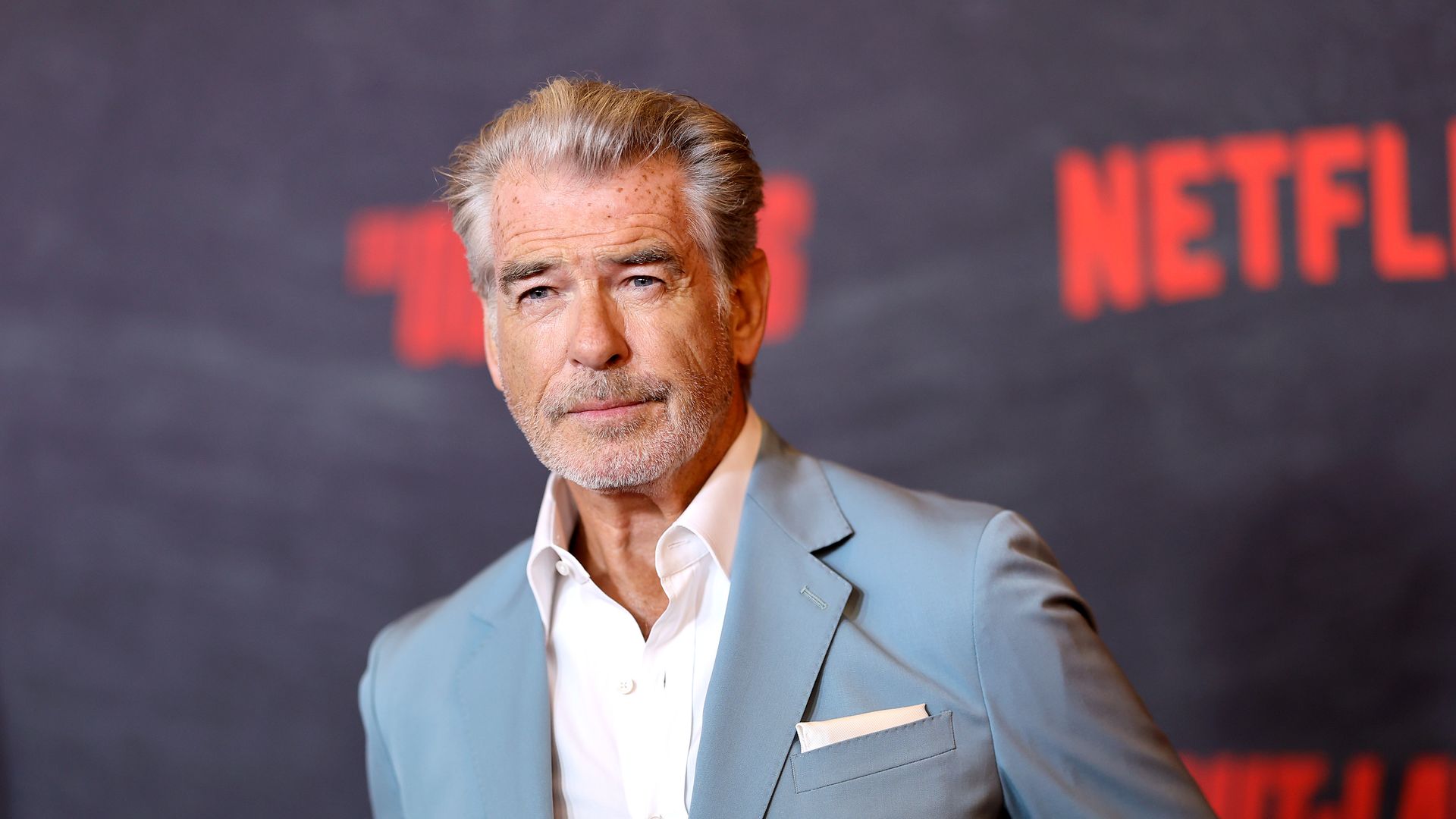 Pierce Brosnan attends the Los Angeles Premiere Of Netflix's "The Out-Laws" at Regal LA Live on June 26, 2023 in Los Angeles, California