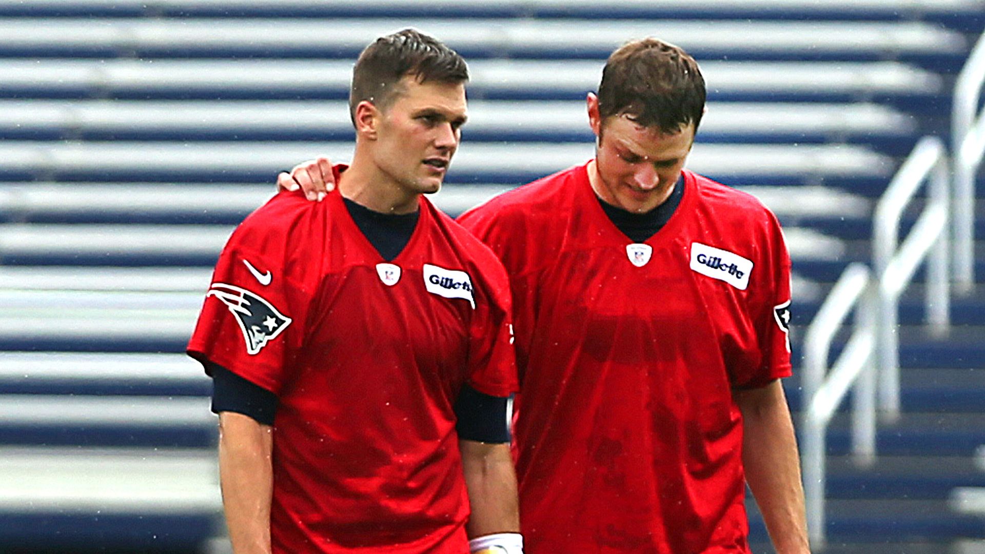 Tom Brady and Ryan Mallett played for the New England Patriots
