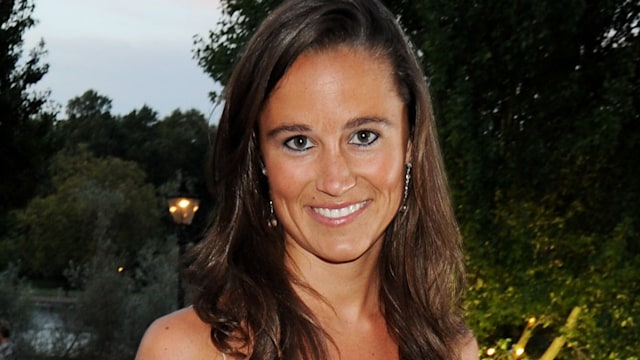 Pippa Middleton in a strappy cream dress