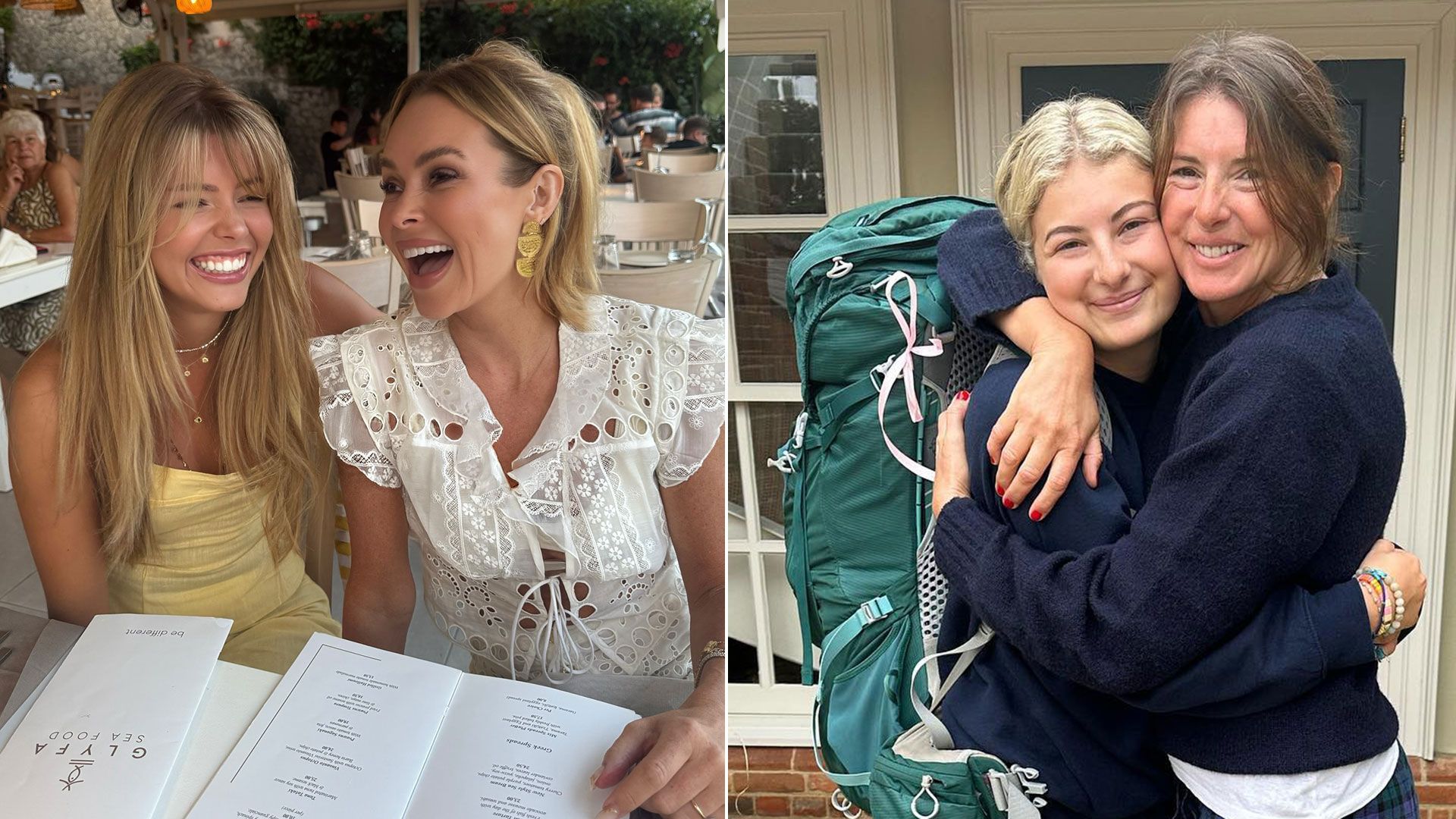 Amanda Holden and Jools Oliver with their kids