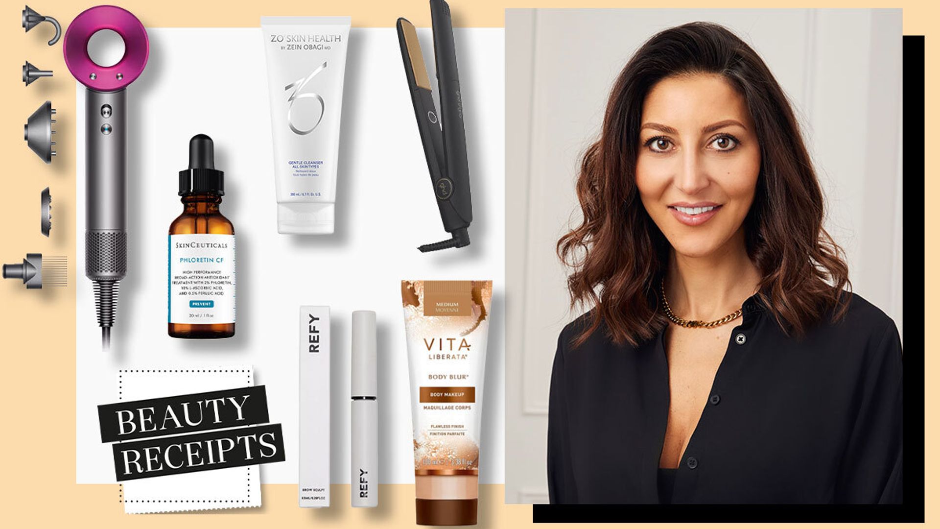 Beauty Receipts: What fashion designer Nadine Merabi's monthly beauty routine looks like