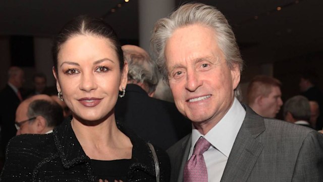 catherine zeta jones michael douglas throwback red carpet