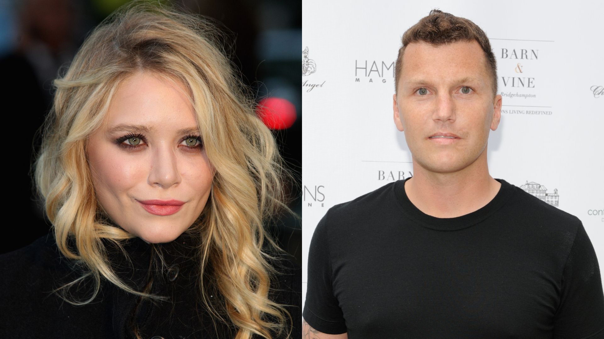 Split image of Mary-Kate Olsen and Sean Avery.
