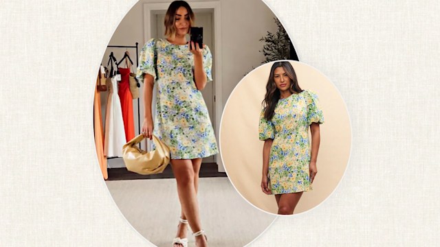 Frankie Bridge in her floral dress by Nobody's Child