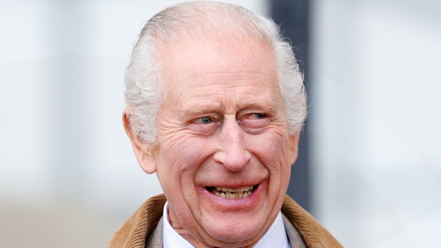 king charles smiling at horse show