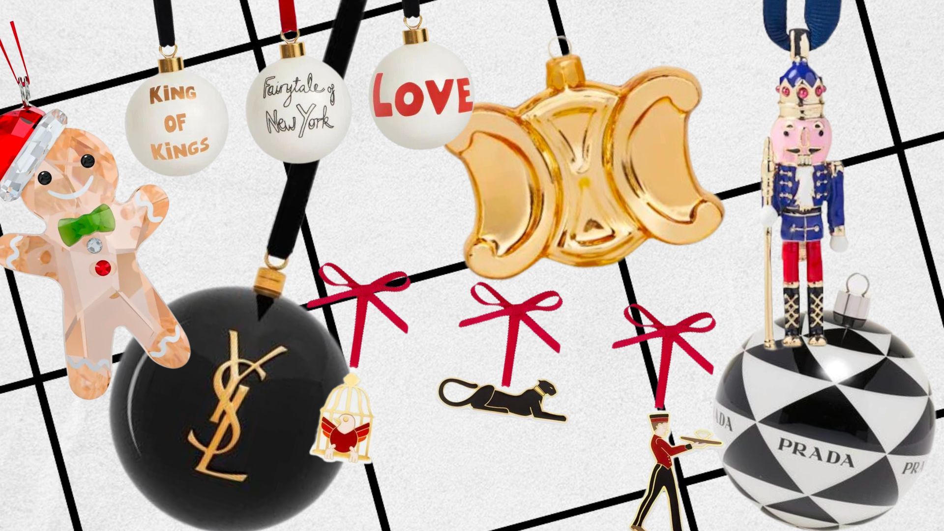 Designer Christmas Ornaments and Baubles for the chicest tree ever 