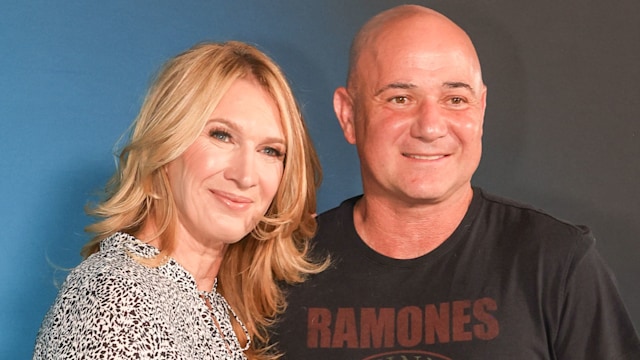 Stefanie Graf and Andre Agassi at The Grand Opening of Sphere in Las Vegas and the first of 25 U2:UV Achtung Baby shows on September 29, 2023 in Las Vegas, Nevada