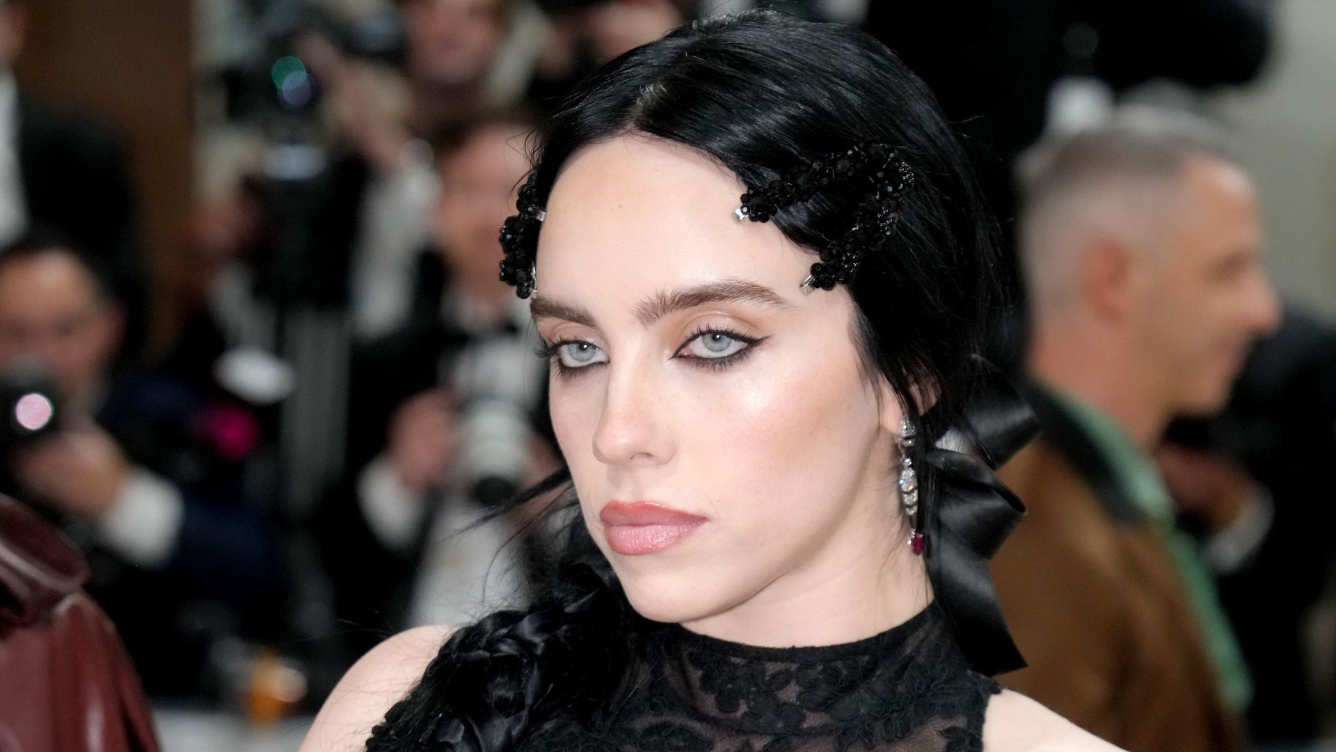 Billie Eilish attends the 2023 Met Gala Celebrating "Karl Lagerfeld: A Line Of Beauty" at Metropolitan Museum of Art on May 01, 2023 in New York City.