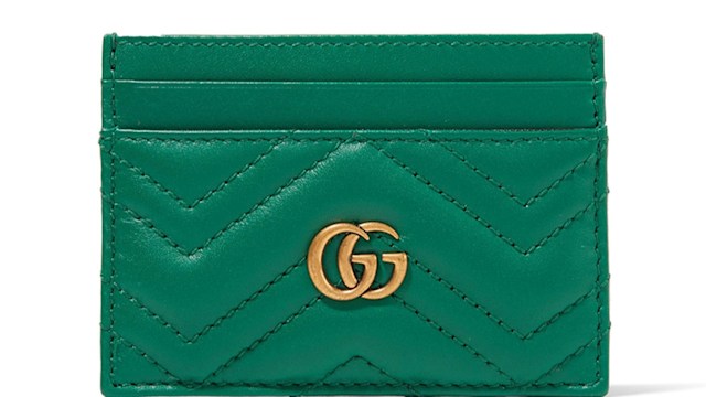 gucci marmont green card holder
