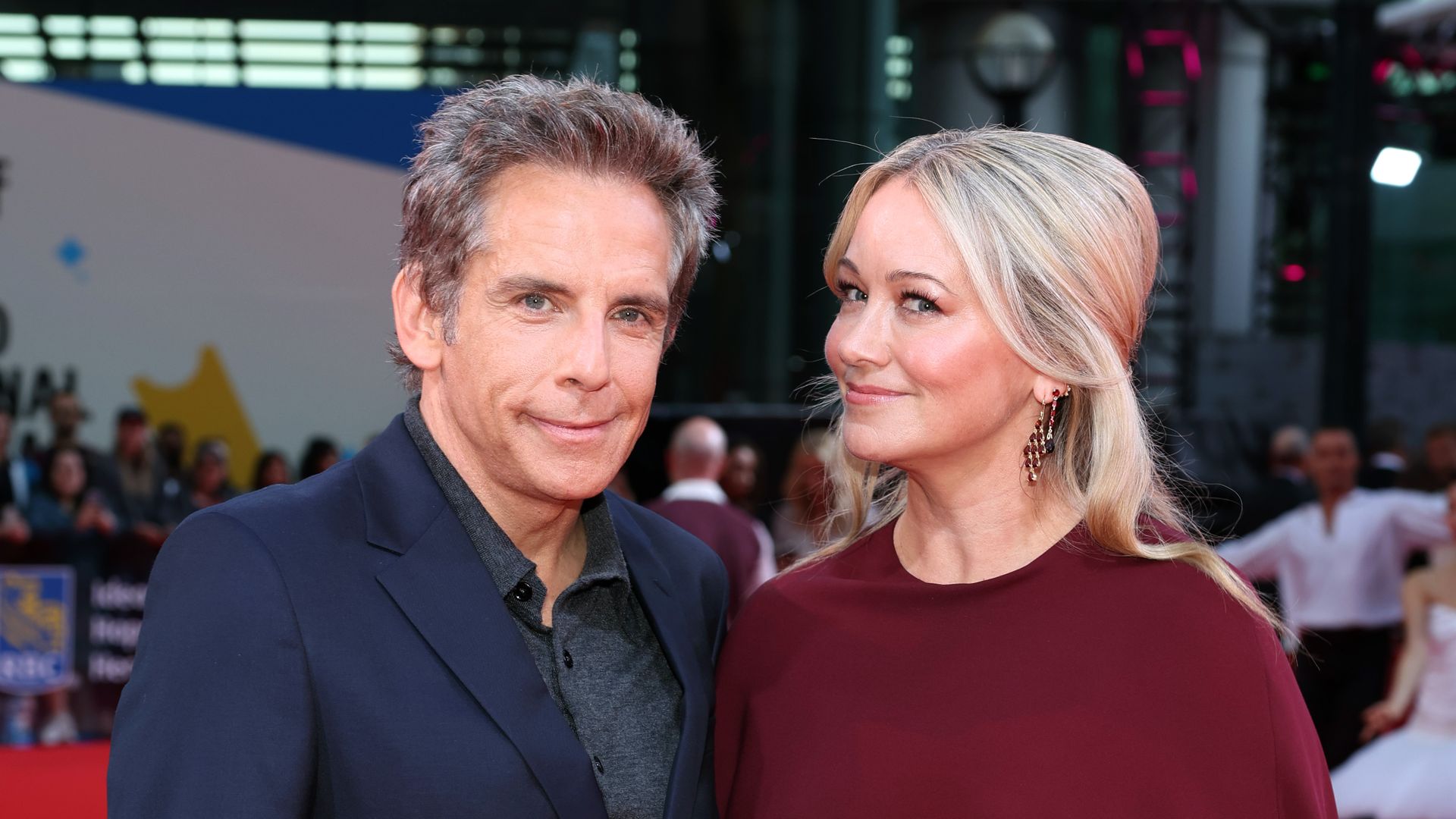 Ben Stiller and Christine Taylor attend the premiere of "Nutcrackers" during the 2024 Toronto International Film Festival at Roy Thomson Hall on September 05, 2024 in Toronto, Ontario