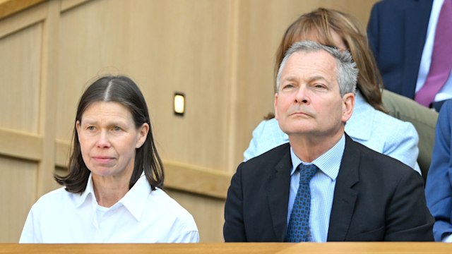 Lady Sarah Chatto and Daniel Chatto in the royal box