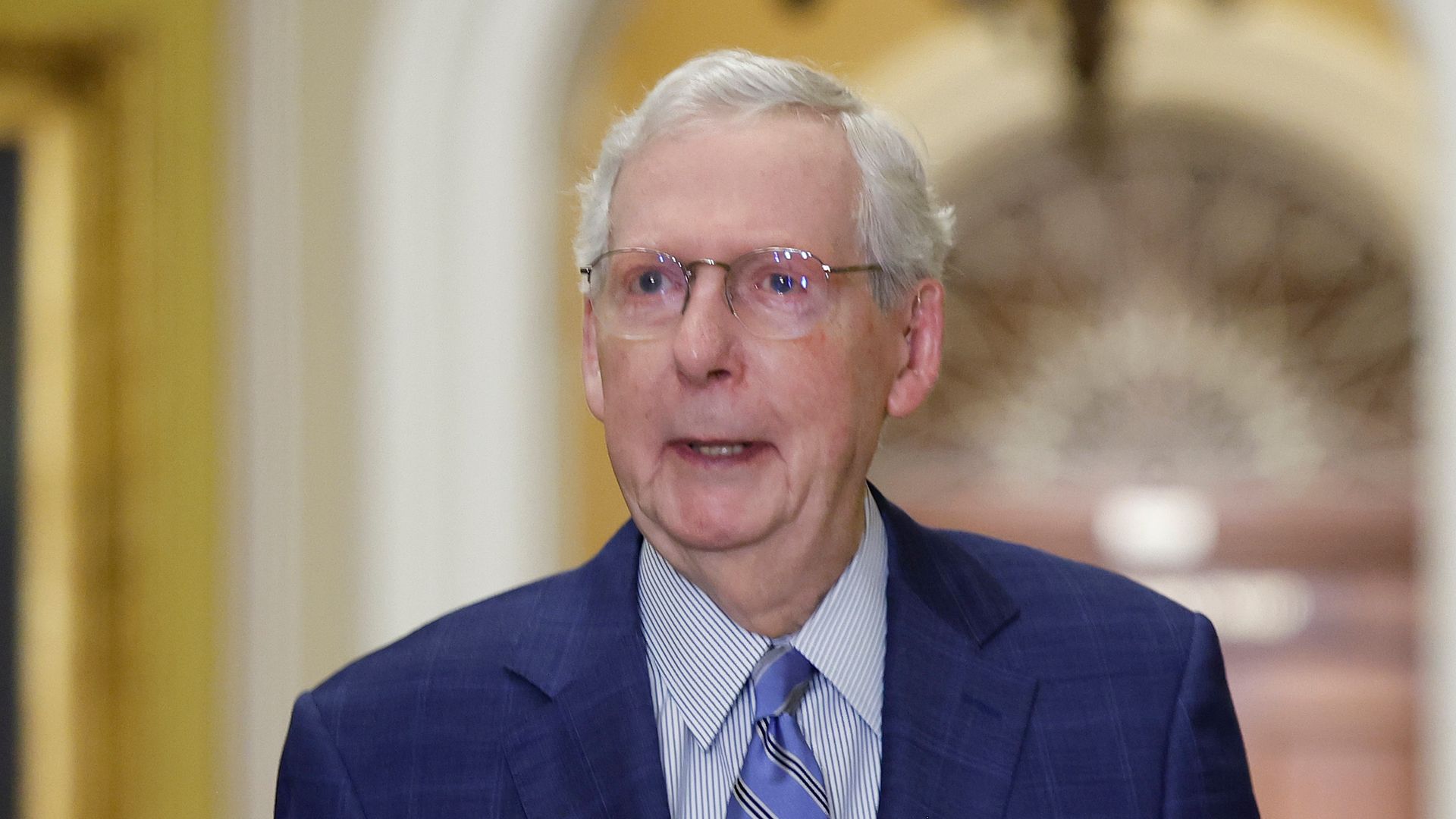 mitch mcconnell walking