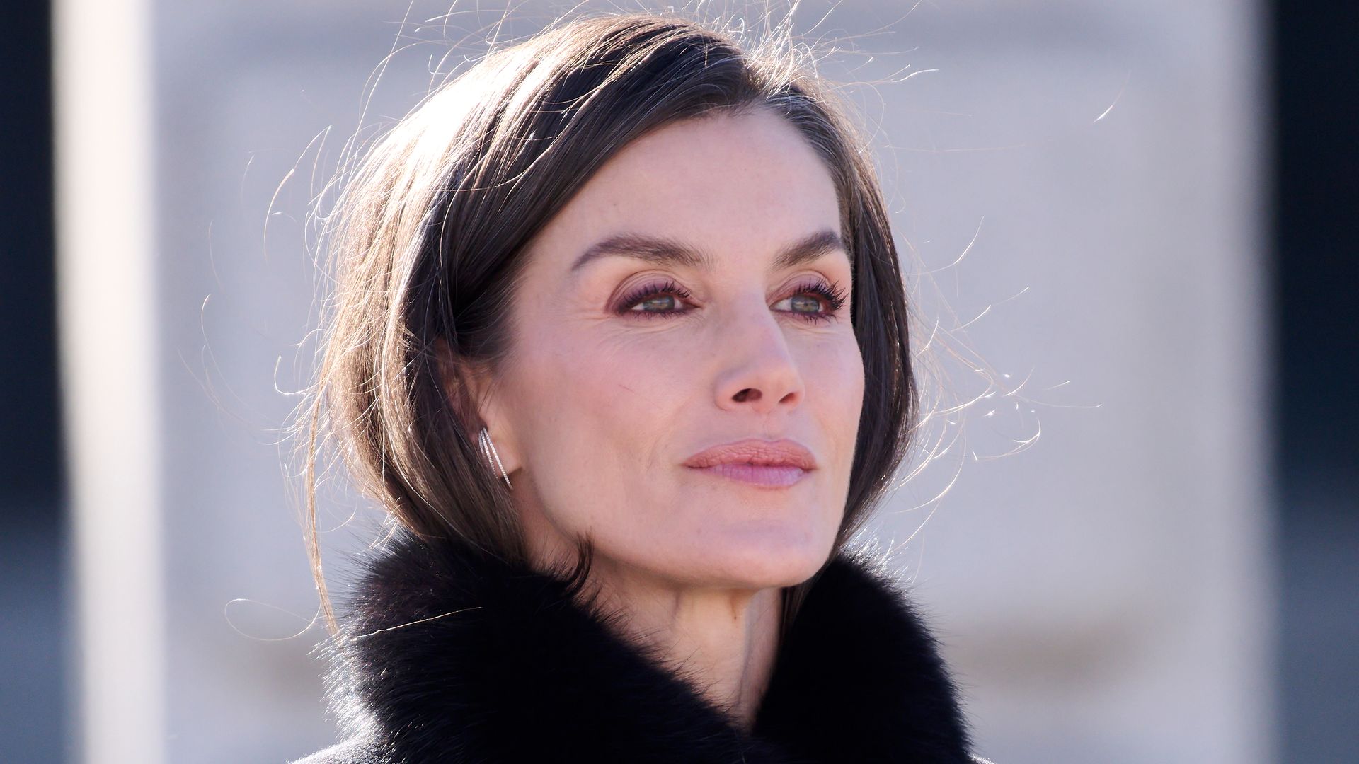 Queen Letizia creates 'instant drama' in faux fur cape