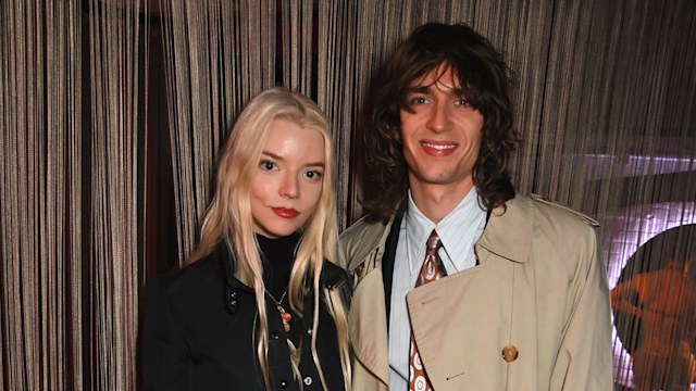 nya Taylor-Joy and Malcolm McRae attend a gala performance of "Cabaret At The Kit Kat Club" featuring new cast members on March 28, 2024 in London, England.