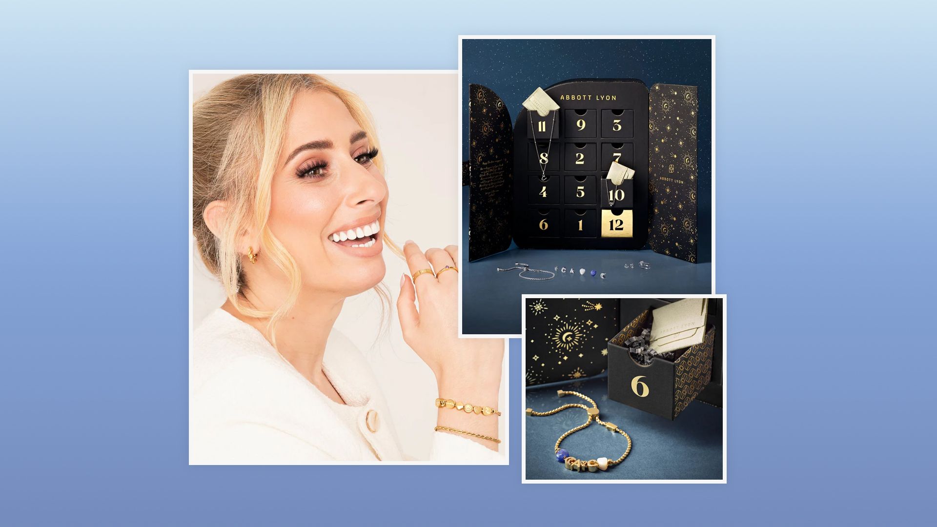 Stacey Solomon's To the Moon and Back jewellery advent calendar for Abbott Lyon