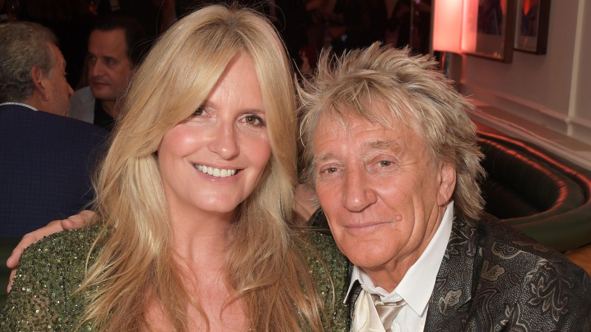 Penny Lancaster and Rod Stewart overjoyed in pictures with new baby of the family 