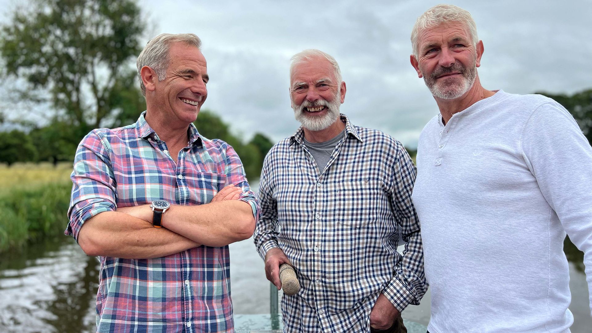 Robson Green with his uncle Matheson and brother David