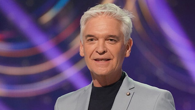 Close up of Phillip Schofield presenting Dancing on Ice